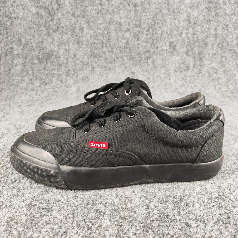 Levi's Shoes Mens Size 8 Black Canvas Low Top Casual Sneakers 518007A48